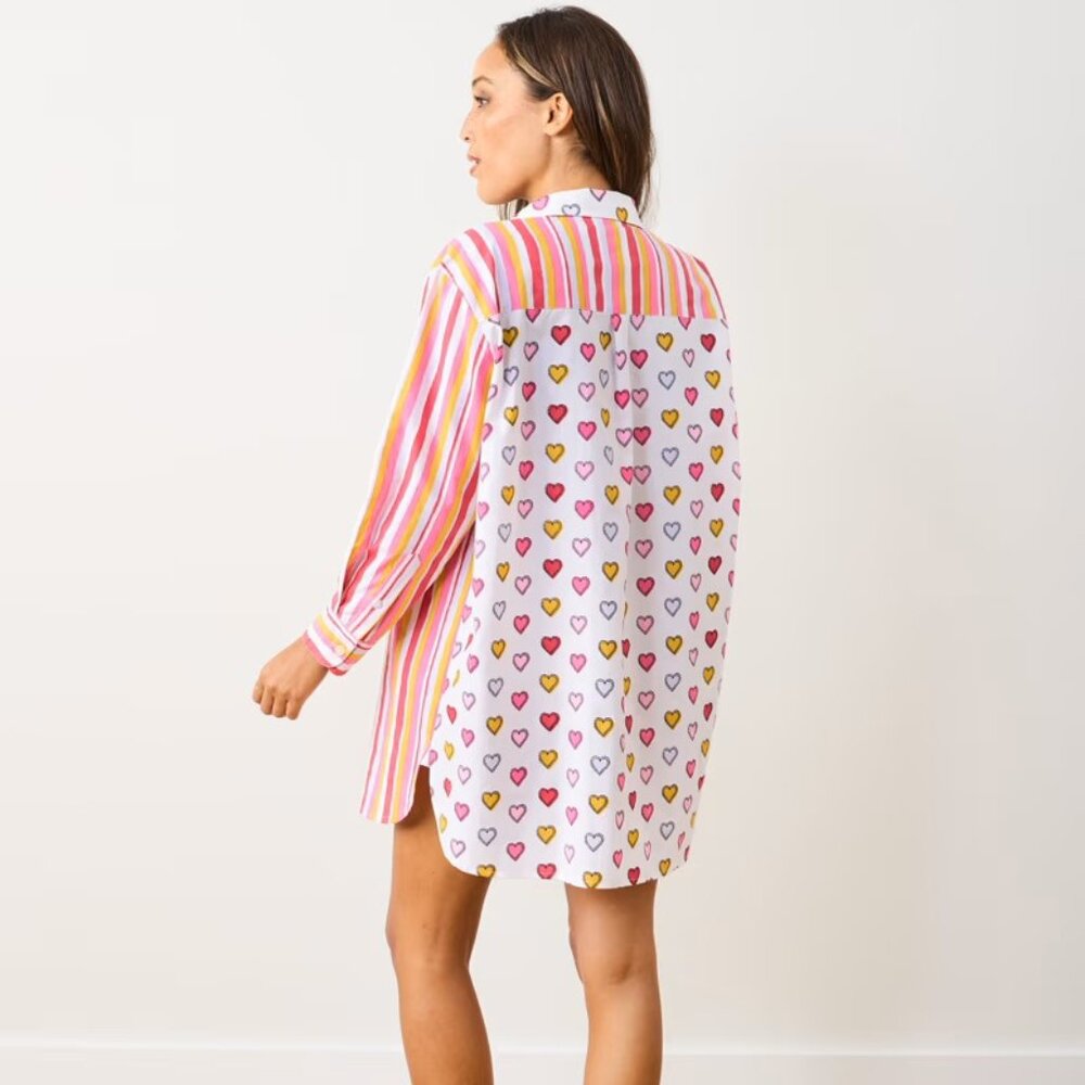 Printfresh Button Down Shirt and Boxer Shorts Set